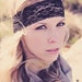 Bohemian Stretch Lace Headband, Boho Style, Beautiful Elegant Lace, Comfy and Romantic, Bridesmaids Gift or Everyday Wear