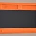 Wood Framed Shelf with Chalkboard and Chalk Ledge Message Board