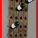 Wine Rack Riddling Rack Wood Wall Hanging (Walnut)