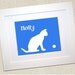 Cat Kitten Print Pet Silhouette Breed Portrait