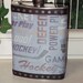 Hockey Decorated 8 oz. Stainless Steel Hip Flask
