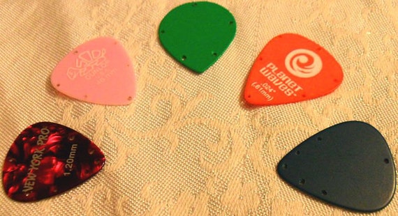 RESERVED Guitar Picks Multi-Hole