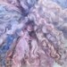 Hand dyed Teeswater curly wool locks for spinning ,Custom Blythe doll hair -'Hyacinth Bouquet'
