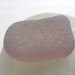Lovely lilac sugar frosted large flattened sea glass - almost perfect