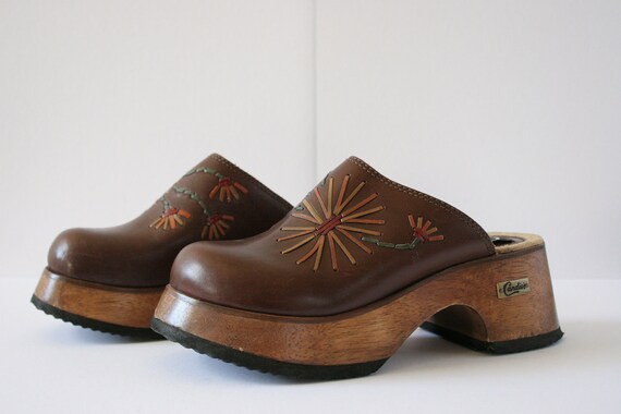 candies wooden clogs