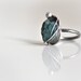 OOAK-Natural Druzy Teal Hemimorphite Sterling Silver Ring- Vintage Inspired-Unique-Sparkling-American Size 6,5-Handmade gift under 50