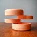 Vintage Mod Coral Plastic Organizer - Pirovano Design