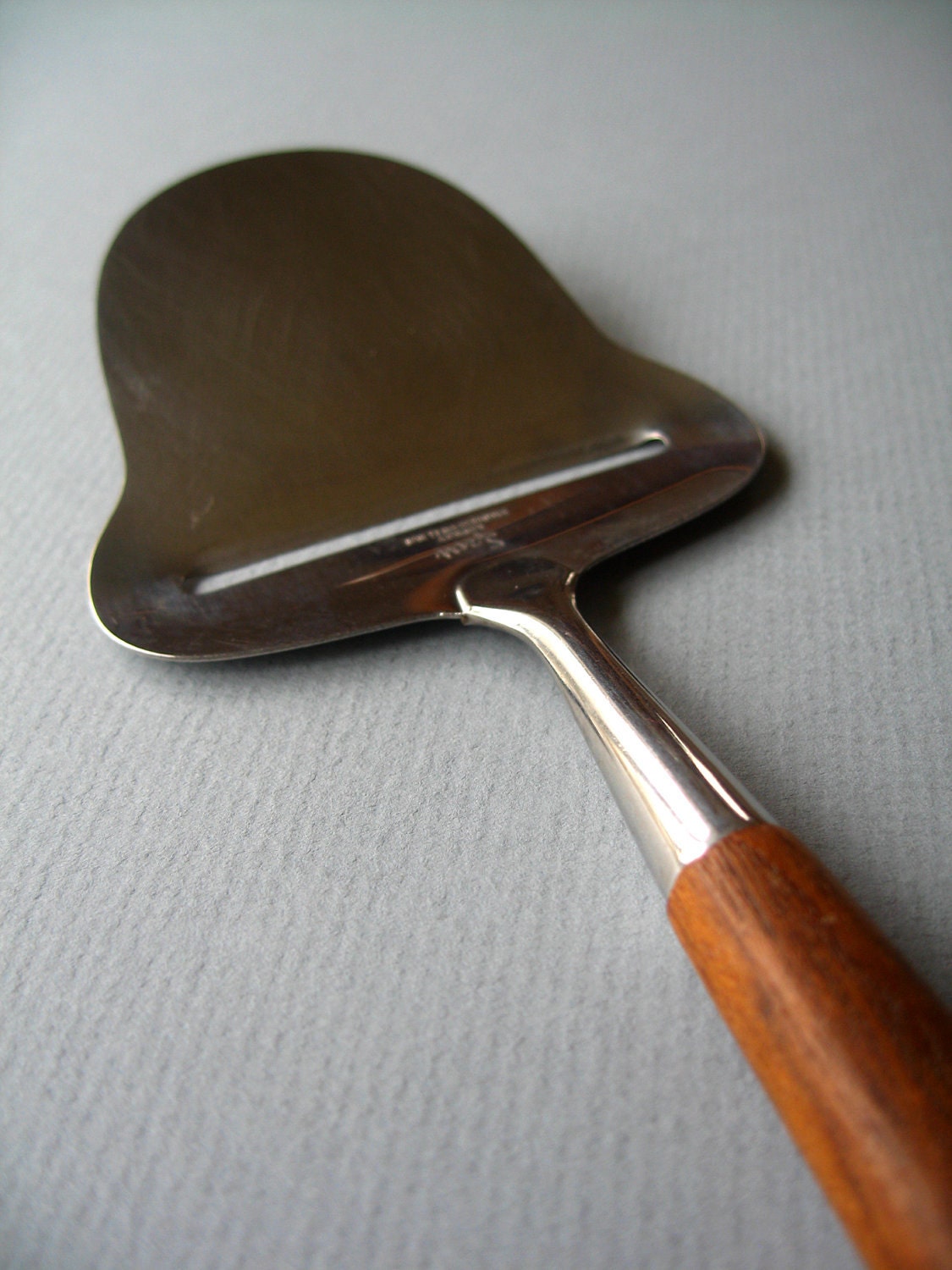 Vintage Teak Handled Norwegian Cheese Slicer