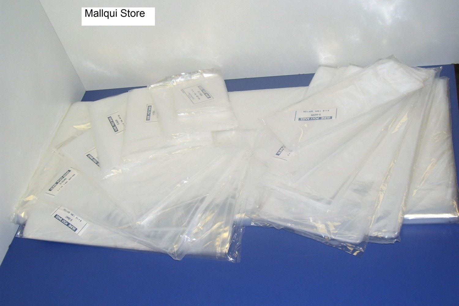100 Clear Poly Bags 10 x 14 Plastic Flat Open Top 1.0 mil