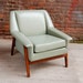 A Beautiful Reupholstered Mid-Century Teak Club Chair