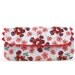 Floral Wristlet Clutch with Removable Strap, Coral, White, Blue, Purse, Wallet