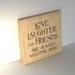 Love wall art - wood pyrography - Love, Laughter and Friends wall hanging