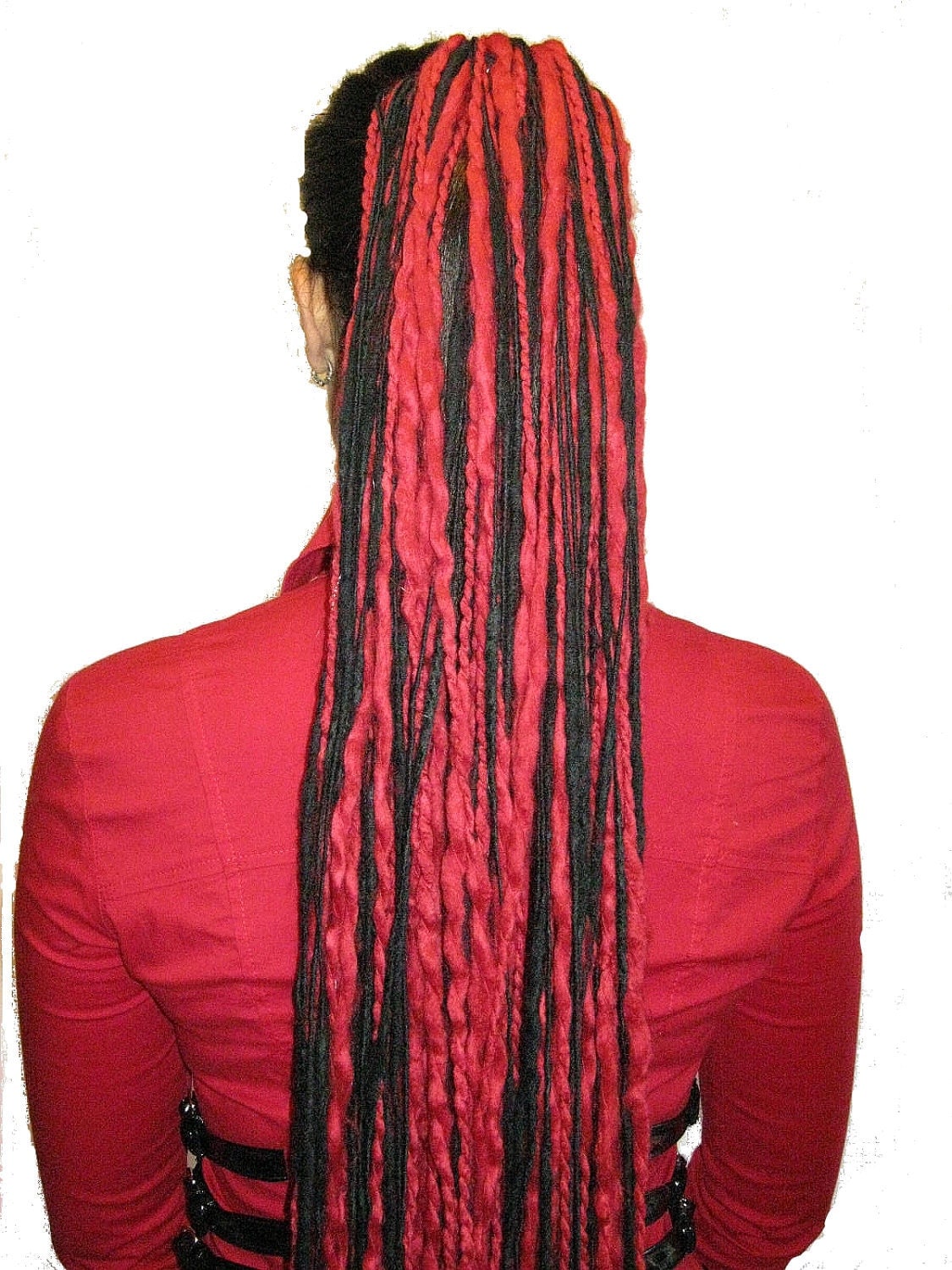 GOTH Devil DREAD FALLS 98 single dreads 90 cm/ 36 long