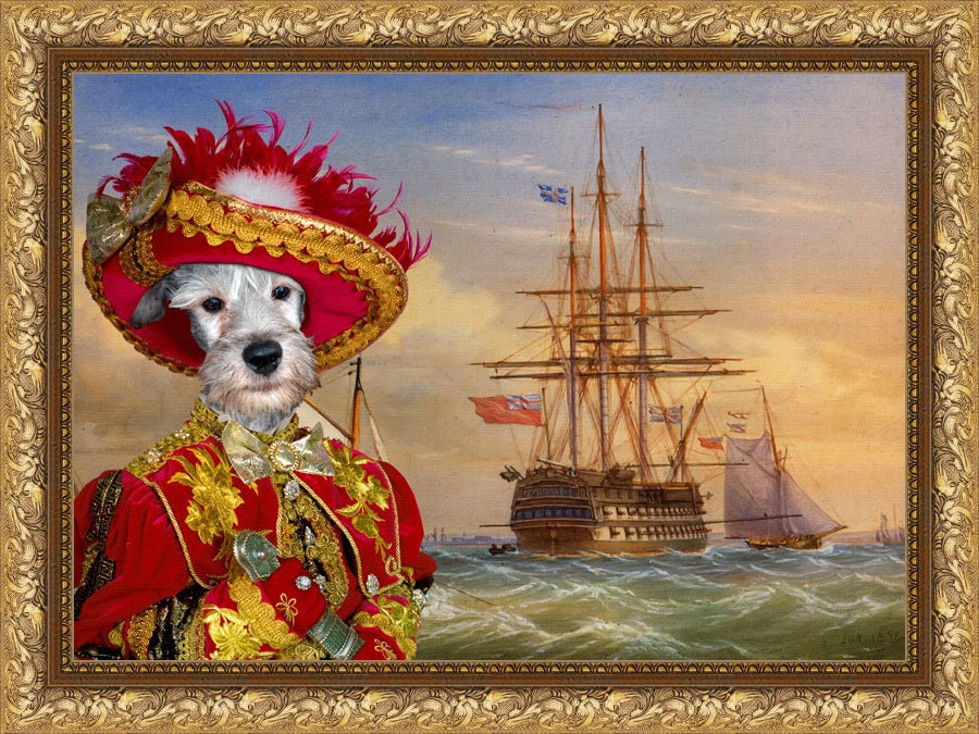 Download Cesky Terrier Art CANVAS Print Fine Artwork of Nobility Dogs