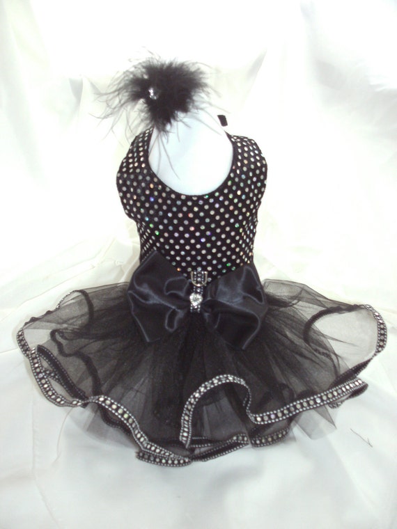 Gorgeous elegant black harness tutu dress Size S/M Pink