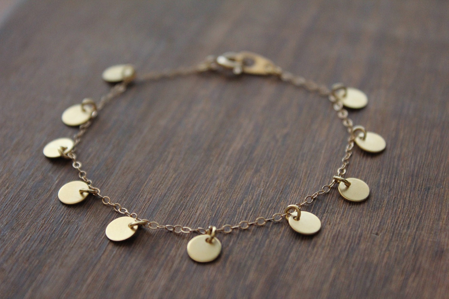 Multi Disc Bracelet Gold