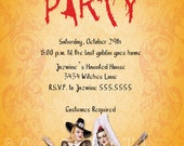 PRINTABLE Customized Vintage Halloween Invitation - Print as many as you need Il_170x135