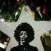 hand painted Jimi Hendrix Christmas ornament
