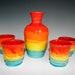 Tie dye sake set