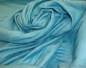 Suede Aqua Micro Suede upholstery fabric per yard 58" wide