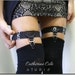 Sock Garters Thigh high Garters / Catherine Cole / Made in USA steampunk garters A timeless vintage menswear style Catherine Cole