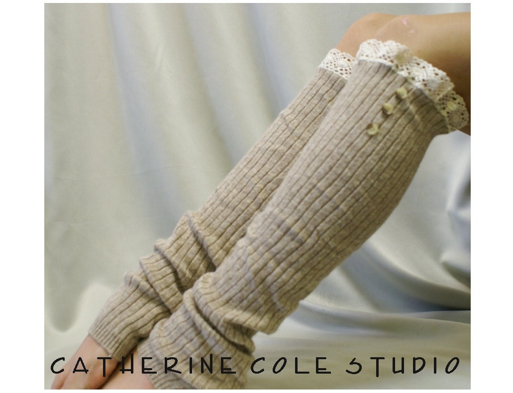 lace legwarmers knit leg warmers boots by ForeverLaceBoutique
