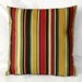 CLEARANCE- Dark Stripes Pillow Cover 18x18 inches- Zipper Closure