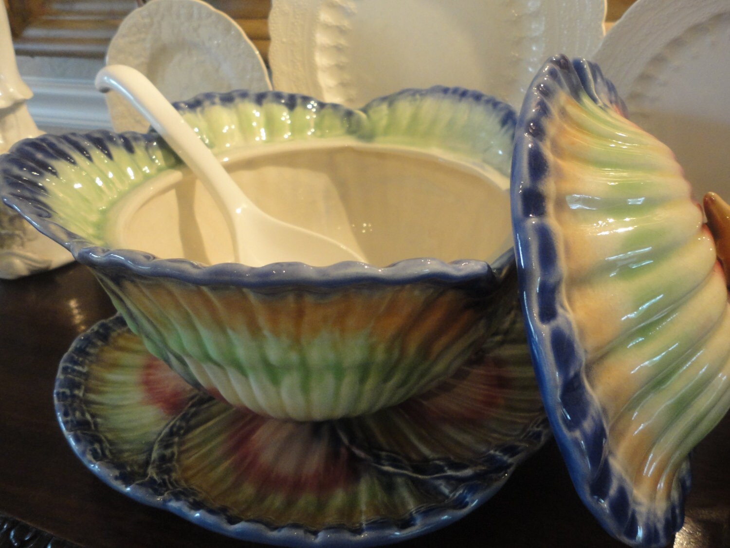 Magnificent Vintage Soup Tureen Made in Portugal F. Mendes