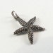 Starfish Charm, silver, 20x17mm