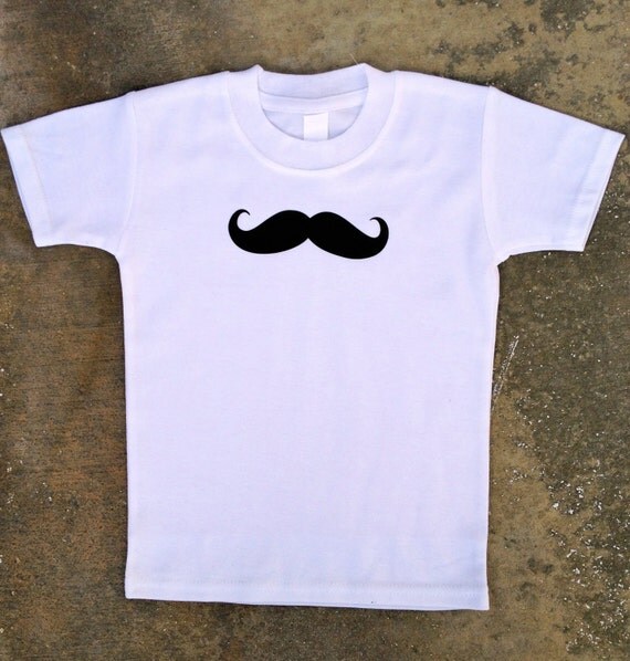 Items similar to Mustache Boy White Shirt/Onesie on Etsy