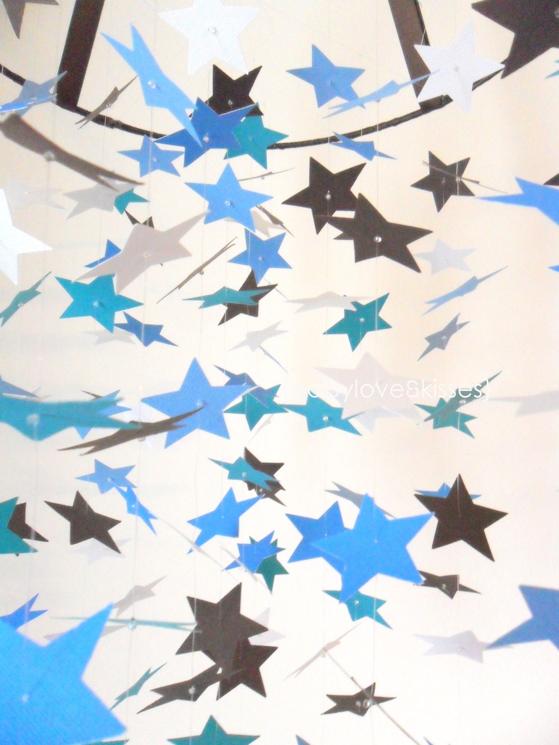 Baby Boy Blue Star Mobile DIY Kit /// Nursery by OllieandPenny