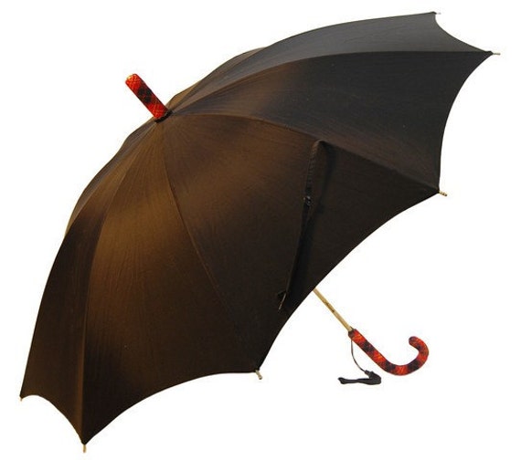 1970s Punk Plaid Vintage Umbrella Dick Van Dyke