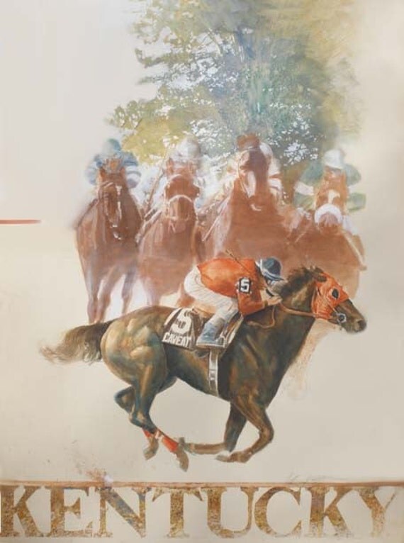 Items similar to Kentucky Derby Poster on Etsy