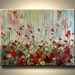 ORIGINAL Modern Large Fine Art abstract --IMPASTO TEXTURE-- Palette knife Landscape oil Flowers Painting by IraSher