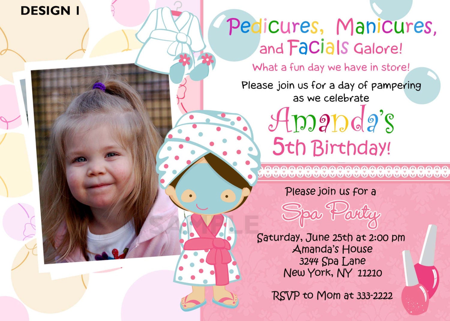 Birthday Invitation Personalized Spa Mani Pedi By Theprintfairy   Il Fullxfull.265099682 