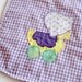 RESERVE. RESERVE. RESERVE. vintage baby bib with duck applique
