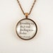 Friendship is a Single Soul Dwelling in Two Bodies, Aristotle, Inspirational Quote Friendship Necklace