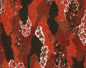 Japanese Yuzen Chiyogami Washi Paper (Panorama Design 01) - A4 Sheet