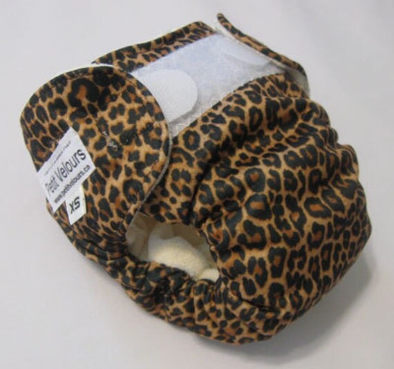 Leopard Tiny Newborn AIO cloth diaper by petitvelours on Etsy