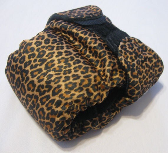 Items similar to newborn all in one leopard diaper on Etsy