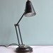Vintage Black Tole Desk Lamp 1940