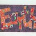 Earth Quilted and Appliqued Fabric Postcard Be KInd To Our Planet
