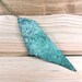 Geometric Necklace Verdigris Necklace Turquoise Green Necklace Copper Patina Jewelry Handmade Jewelry Copper Necklace Verdigris Jewelry