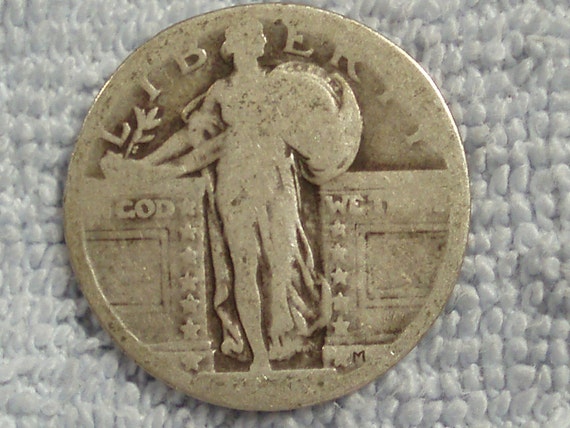 standing-liberty-quarter-no-date-worn