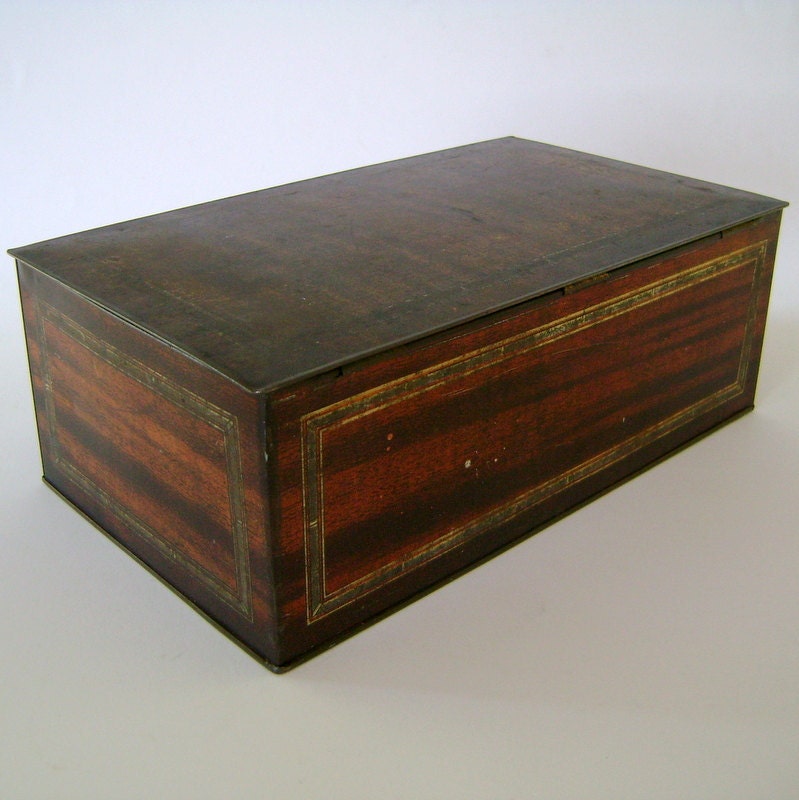 Vintage Metal Cigar Box