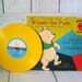 Vintage classic Winnie the Pooh songs record yellow 1951