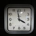 Vintage Clock Black and White E Ingraham and Co. Wind Up Wall Clock