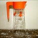 Vintage PItcher Orange Starburst Anchor Hocking Pitcher