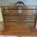 Antique Machinist Chest WWII Tackle Box Jewelry Box Union Machinist Chest