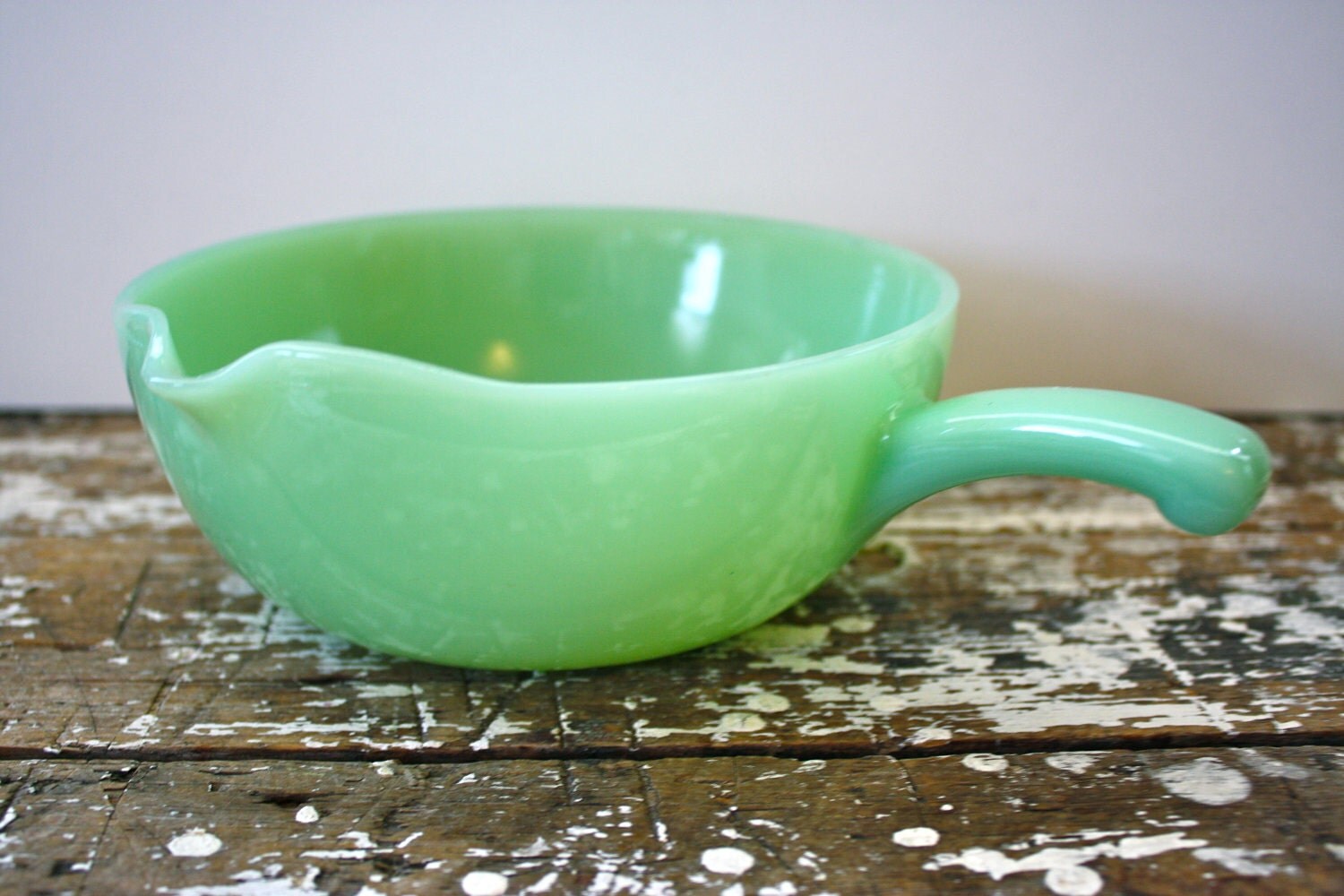 Jadeite Fire King Skillet Dish Small Casserole Dish Handled